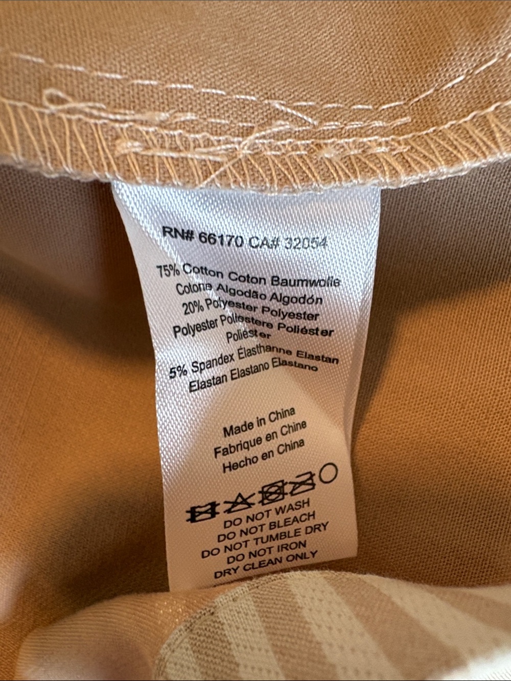 Anthropologie Cream Pinstriped Midi Skirt - Picture 8 of 9